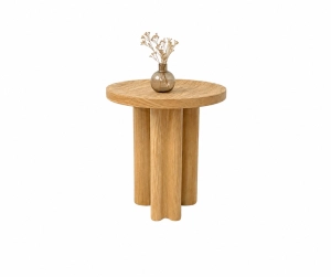 Stolik kawowy pomocniczy BULI A - 45 cm fornir dąb naturalny D1 premium