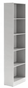 Regał otwarty wąski 58 cm, słupek BRAGA 06 - szary