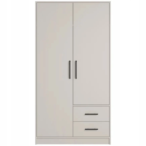 Szafa uchylna dwudrzwiowa 100 cm do garderoby SMART 3 - kaszmir