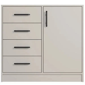 Komoda mała SMART 90 cm z szufladami i szafką - kaszmir