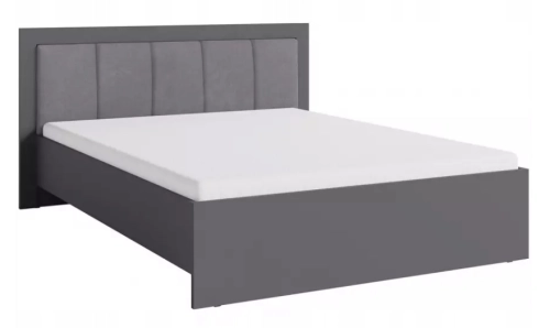 Łóżko 180x200 cm ze stelażem SMART 6 - antracyt