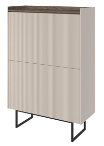 Komoda do salonu, jadalni 98 cm LAGO LG-01 - beż/dąb ciemny