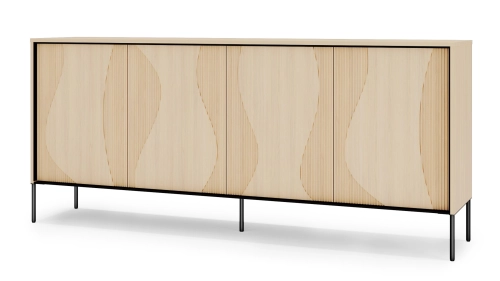 Komoda do salonu, jadalni 193 cm duża z oświetleniem LED - FLOW FW-04