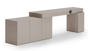 Zestaw mebli młodzieżowych biurko z kontenerkiem i komodą - WOOW SET-06L