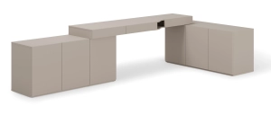 Zestaw mebli młodzieżowych biurko z dwiema komodami - WOOW SET-07L