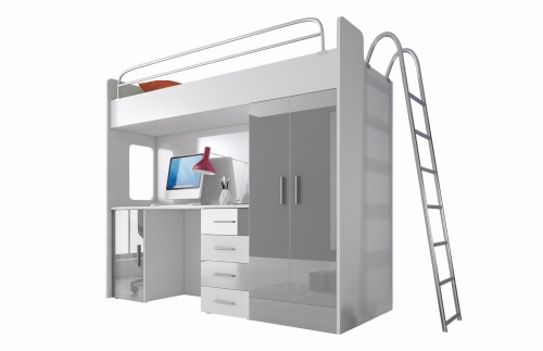 BIAŁY / SZARY POŁYSK