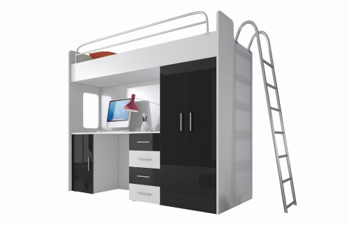 BIAŁY / CZARNY POŁYSK