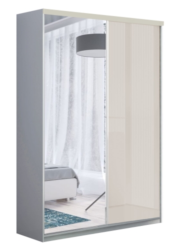 szafa przesuwna do wnęki na wymiar wysokość do 278 cm, szerokość do 500 cm, połysk MDF