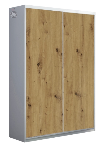 BIMAK 2 drzwi, korpus biały mat, front dąb artisan.jpg