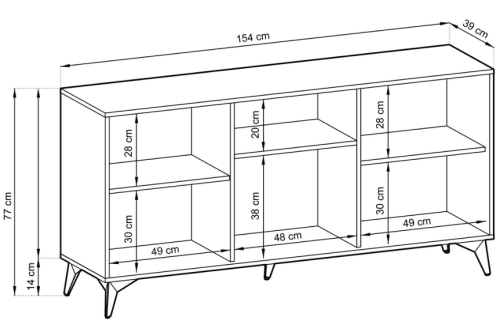 Komoda K154 wymiar.png