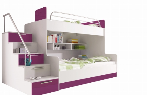 BIAŁY / FIOLETOWY POŁYSK