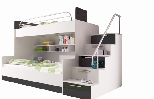 BIAŁY / CZARNY POŁYSK