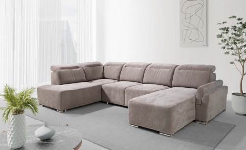 Narożnik CAWO I z funkcją spania i dwoma pojemnikami na pościel