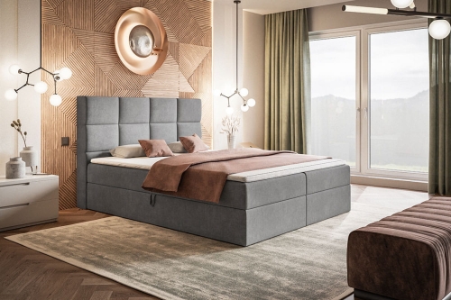 Łóżko kontynentalne DUBLIN z pojemnikiem 180x200