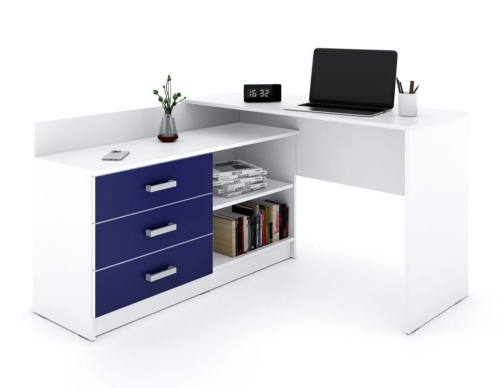 Biurko narożne KIKI od JustMeble - ciemny niebieski mat.jpg