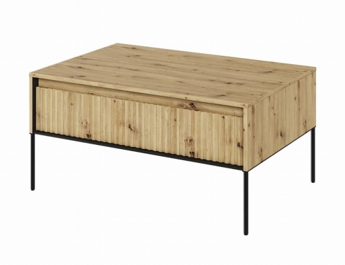 Stolik kawowy do salonu dąb artisan 100 cm - TREND TR-09