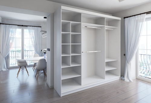 Szafa Otwarta na Wymiar z Korpusem – Garderoba Modułowa