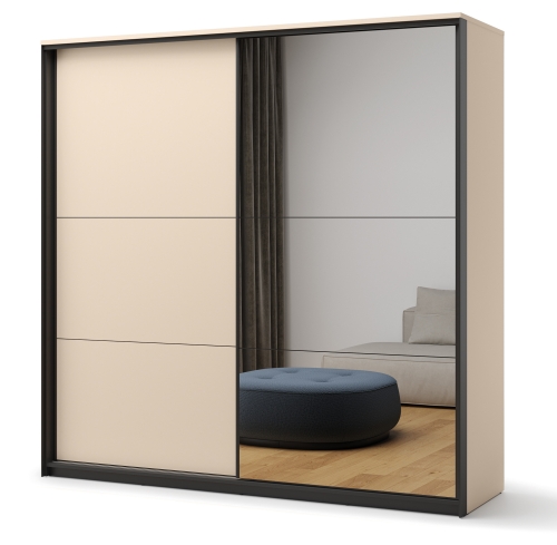 Dwudrzwiowa szafa z lustrem 220 cm ENNA EN-01