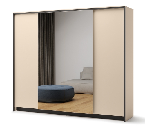 Szafa czterodrzwiowa z lustrem 250 cm ENNA EN-06