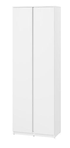 Biała szafa dwudrzwiowa wąska 69 cm SIMPLY SM-01 