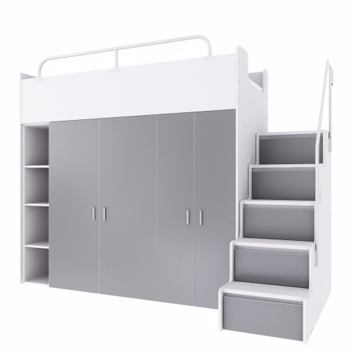 KIKI2 90x200 MAX ze schodkami grafitowy mat  (1).jpg