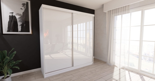 Szafa na wymiar do 500 m, z półkami do Sypialni, Garderoba -  KONFIGURATOR