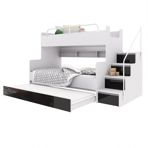 KIKI 3 MAX z dodatkowym spaniem - wysuwana szuflada czarny połysk (2).jpg