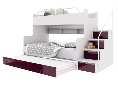 KIKI 3 MAX z dodatkowym spaniem - wysuwana szuflada fioletowy połysk (3).jpg