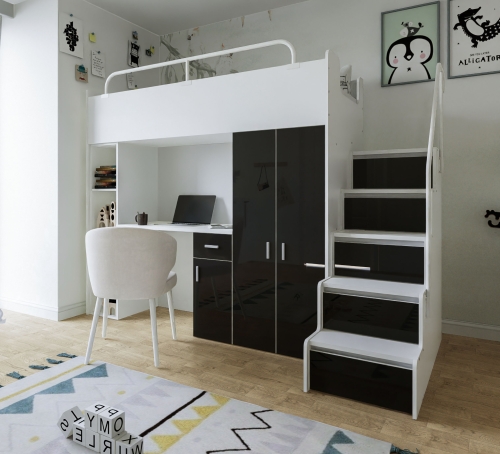 KIKI4 (80x190) ze schodkami CZARNY POŁYSK 2.jpg