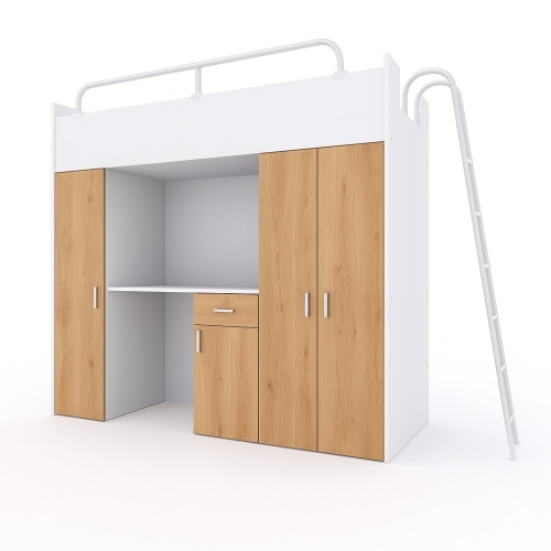 łóżko piętrowe KIKI5 z drabinką różne kolory  (13).jpg