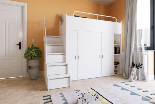 KIKI2 90x200 MAX ze schodkami biały mat  (5).jpg