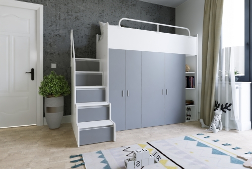 KIKI2 90x200 MAX ze schodkami grafitowy mat  (3).jpg