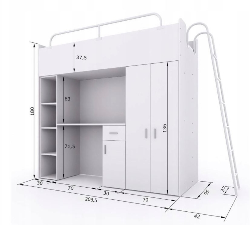 wymiary kiki 4 90x200 z drabinka.JPG