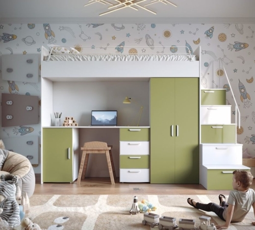 C-prosty biały-zielony oliwkowy justmeble odbicie.jpg