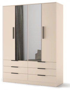 Szafa uchylna 170 cm z lustrem AVERA AV-01 - piasek pustyni